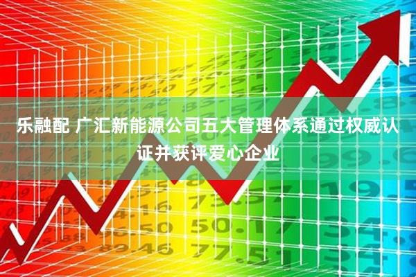 乐融配 广汇新能源公司五大管理体系通过权威认证并获评爱心企业