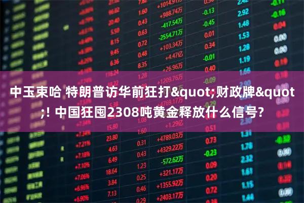 中玉束哈 特朗普访华前狂打"财政牌"! 中国狂囤2308吨黄金释放什么信号?