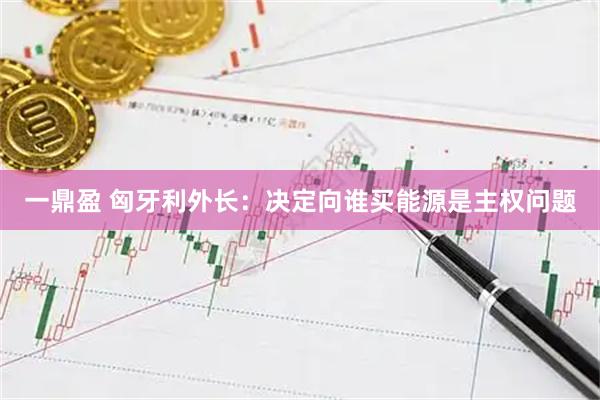 一鼎盈 匈牙利外长：决定向谁买能源是主权问题